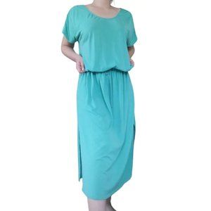 3/25$ 🦋 Gap Body Green Maxi Dress with waist tie size XL